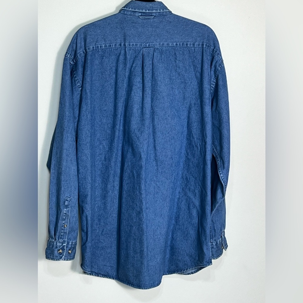 Vintage Mickey Inc. World Reunion Denim Button Down Extra Large - Picture 5 of 9